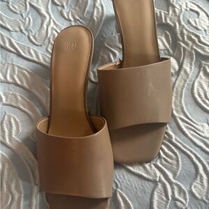 H&M Women's Tan Slide Sandals